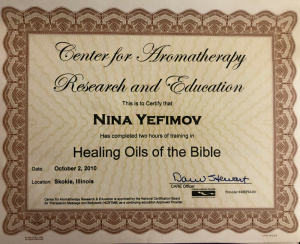 Nina Radarani aromatherapy