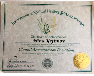 Nina Radarani Clinical Aromatherapy Practitioner Certification